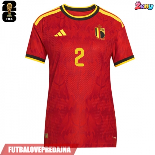 Lacne Ženy Futbalové dres Belgicko Diego Moreira #19 MS 2026 Krátky Rukáv - Domáci